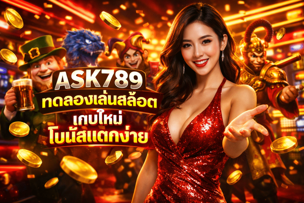 ASK789 ทดลองเล่นสล็อต เกมใหม่ โบนัสแตกง่าย